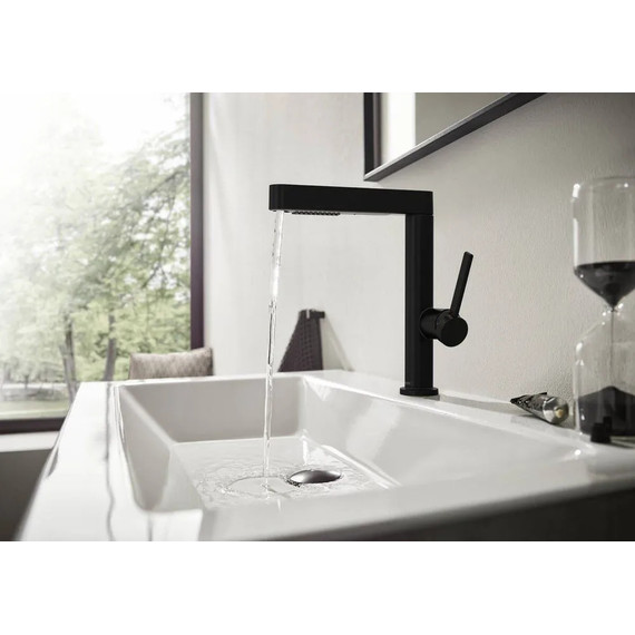 Смеситель для раковины Hansgrohe Finoris 76063670, чёрный матовый - фото 11