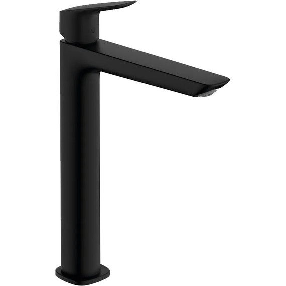 Смеситель для раковины высокий Hansgrohe Logis 71258670, чёрный матовый - фото 