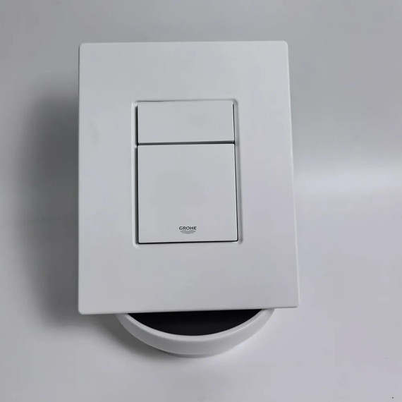 Инсталляция с подвесным унитазом комплект: Grohe Rapid SL 38772001+38732WM0 с подвесным безободковым унитазом BelBagno Uno BB3105CHR/SC сиденье микролифт, крепление, кнопка смыва белый матовый, Цвет производителя: белый матовый - фото 14