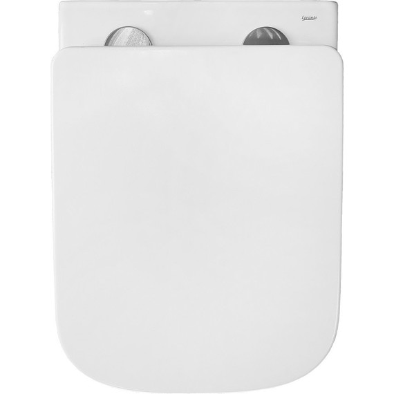 Инсталляция с подвесным унитазом комплект: Grohe Rapid SL 38772001+38732WM0 с подвесным безободковым унитазом Loranto Delphi 91343 сиденье микролифт, крепление, кнопка смыва белый матовый, Цвет производителя: белый матовый - фото 9