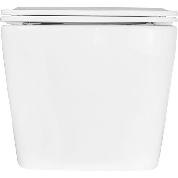 Инсталляция с подвесным унитазом комплект: Grohe Rapid SL 38772001+38732WM0 с подвесным безободковым унитазом Loranto Delphi 91343 сиденье микролифт, крепление, кнопка смыва белый матовый, Цвет производителя: белый матовый - фото 12