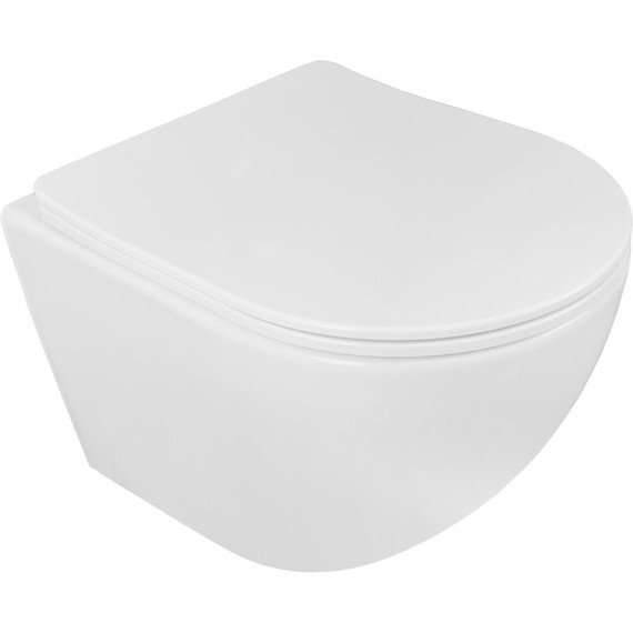 Инсталляция с подвесным унитазом комплект: Grohe Rapid SL 38772001+38732A00 с подвесным безободковым унитазом Loranto Ester 87265 сиденье микролифт, крепление, кнопка смыва графит, Цвет производителя: графит - фото 4