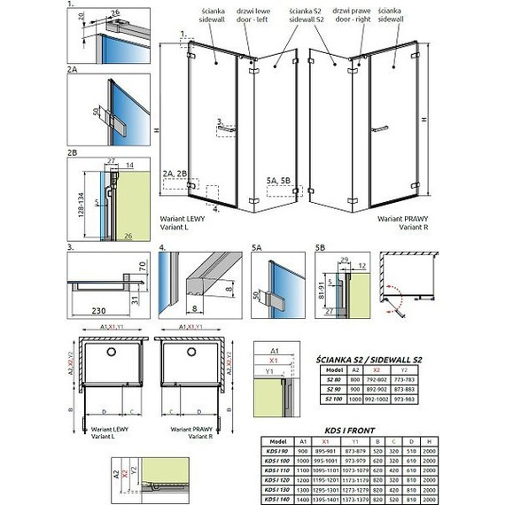 Душевое ограждение Radaway Arta KDS I 100х100 см L/R, хром/прозрачное - фото 6