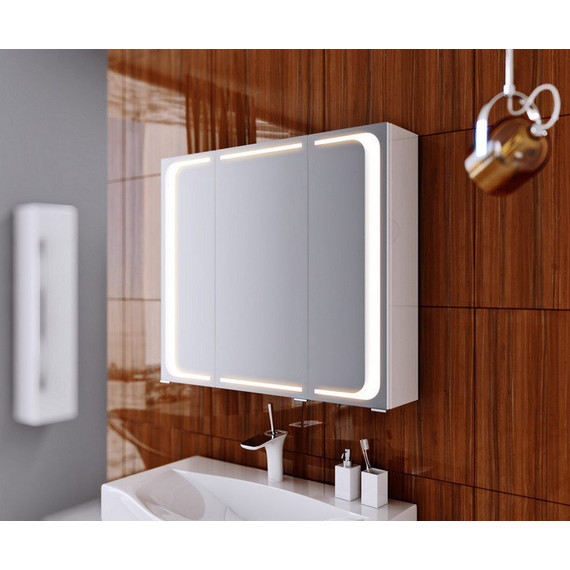 Зеркало-шкаф Aqwella Milan 80 см Mil.04.08 - фото 3