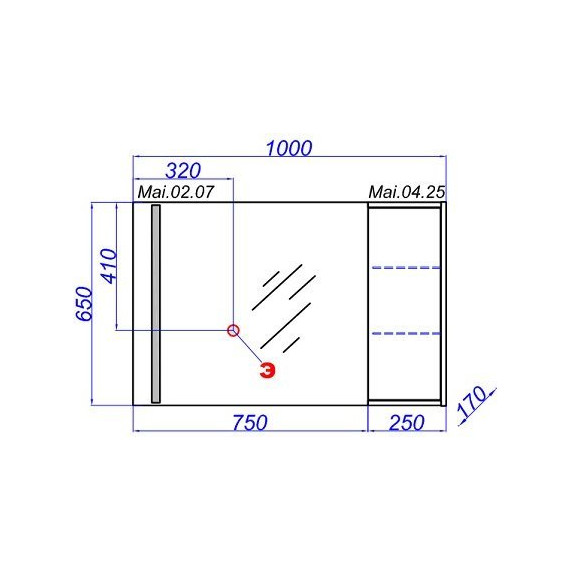 Шкафчик навесной Aqwella Miami 25 см Mai.04.25, белый/дуб сонома - фото, картинка 4 Шкафчик навесной Aqwella Miami 25 см Mai.04.25, белый/дуб сонома - фото 4