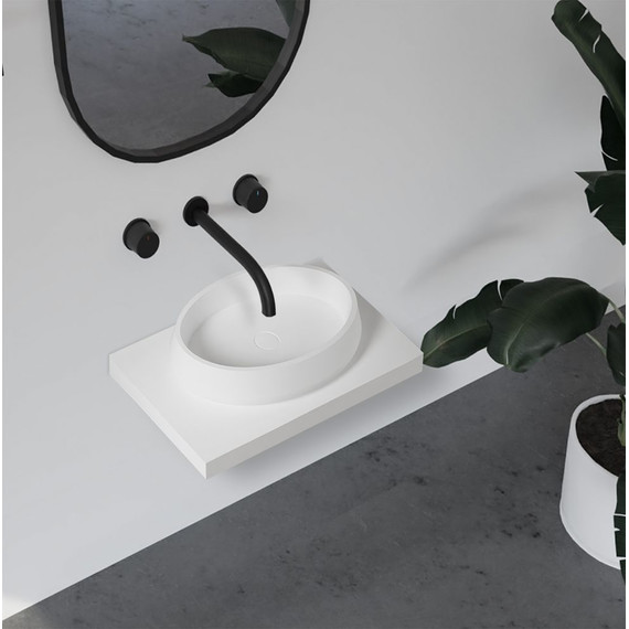 Раковина-чаша Abber Stein 60 см AS2605, белый матовый - фото 4