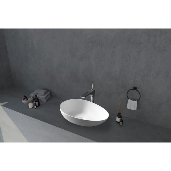 Раковина-чаша Abber Stein 60 см AS2615, белый матовый - фото 2