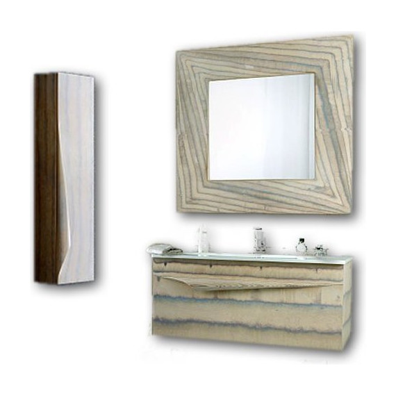 Зеркало Aqwella Clarberg Papyrus wood 100 см Pap-w.02.10/LIGHT, светлое дерево - фото 2