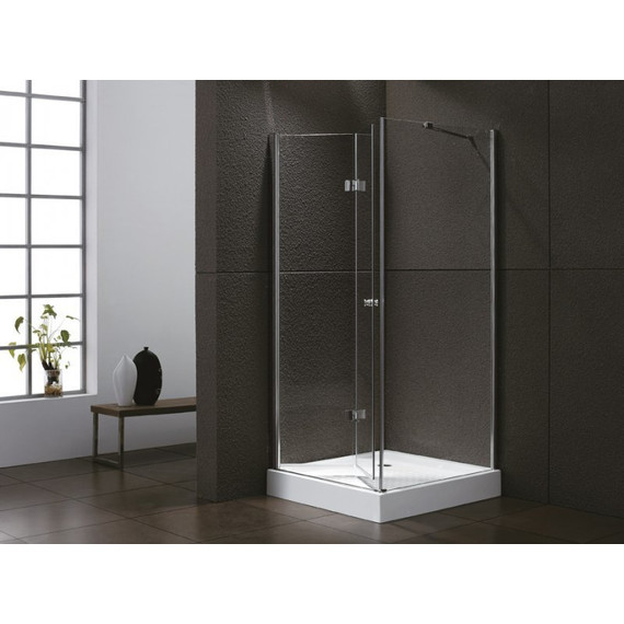 Душевое ограждение Cezares 100х100 см ELENA-W-AS-1-100-C-Cr, хром/прозрачное - фото 2