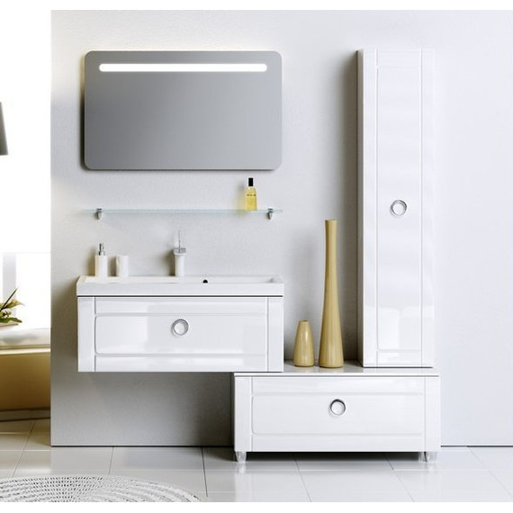 Тумба подвесная с раковиной Aqwella Infinity 100 см inf.01.10/001 - фото 3