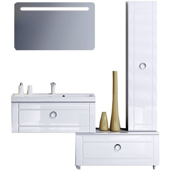 Тумба подвесная с раковиной Aqwella Infinity 80 см Inf.01.08.001 - фото 2