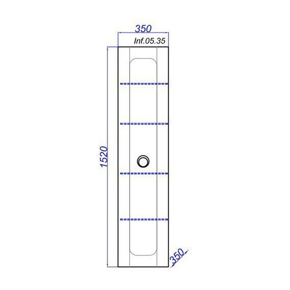 Пенал подвесной Aqwella Infinity 35 см Inf.05.35 - фото 6
