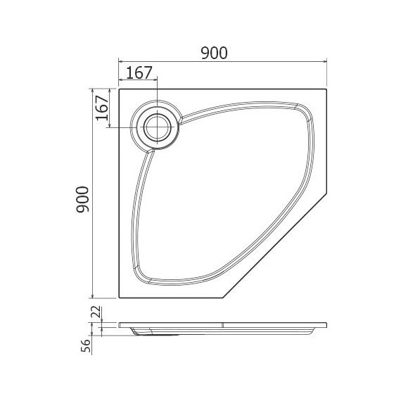 Мраморный поддон Cezares TRAY-S-P-90-56-W 90х90 см - фото, картинка 3 Мраморный поддон Cezares TRAY-S-P-90-56-W 90х90 см - фото 3