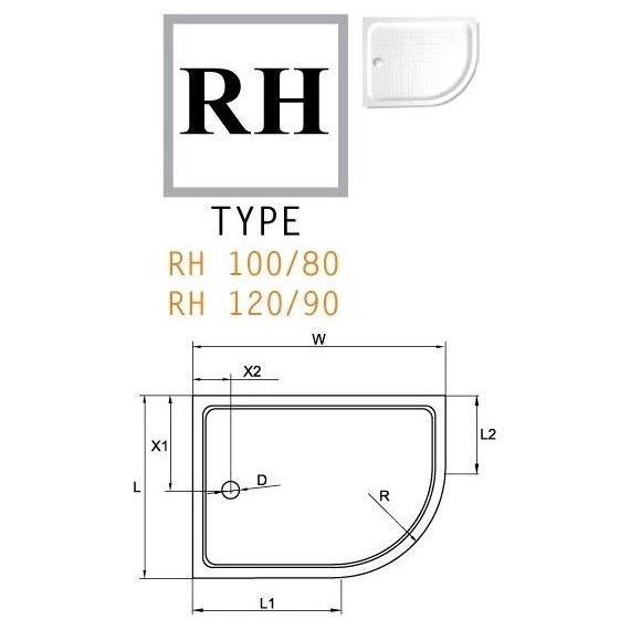 Акриловый поддон Cezares TRAY-A-RH-120/100-550-15-W-L 120х100 см - фото, картинка 2 Акриловый поддон Cezares TRAY-A-RH-120/100-550-15-W-L 120х100 см - фото 2