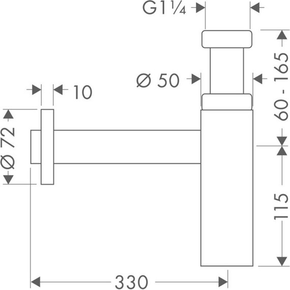 Сифон для умывальника Hansgrohe Flowstar 52105000 хром - фото 2