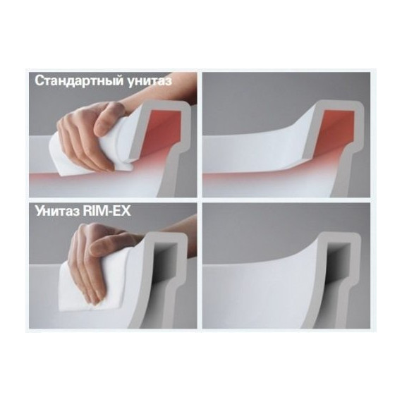 Унитаз приставной Vitra Zentrum Rim-Ex 9824B003-7207 с крышкой микролифт - фото 5