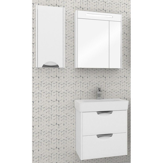 Зеркало шкаф Акватон Сильва 60 см 1A216202SIW70 - фото, картинка 3 Зеркало шкаф Акватон Сильва 60 см 1A216202SIW70 - фото 3