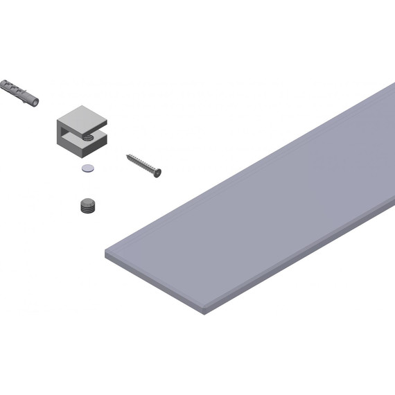 Стеклянная полка Stworki Glass 80 см 3GW264TTKK000, чёрный - фото 10