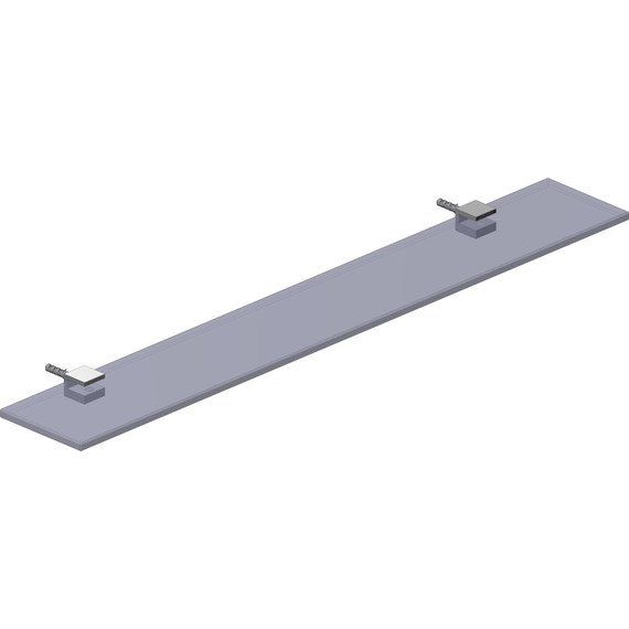 Стеклянная полка Stworki Glass 80 см 3GW264TTKK000, чёрный - фото 9