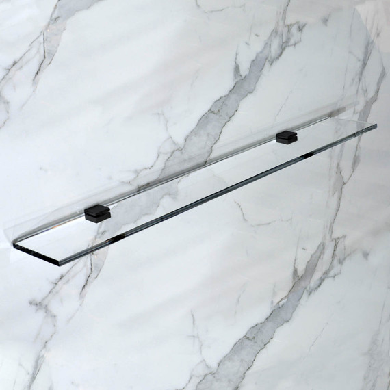 Стеклянная полка Stworki Glass 80 см 3GW264TTKK000, чёрный - фото 7