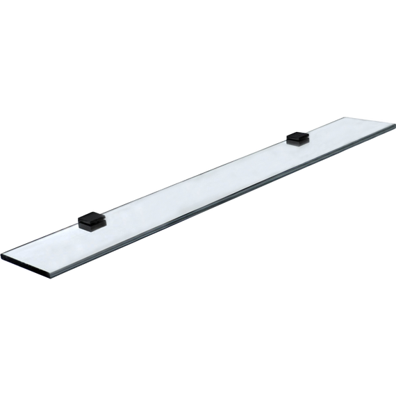 Стеклянная полка Stworki Glass 90 см 3GW265TTKK000, чёрный - фото 9