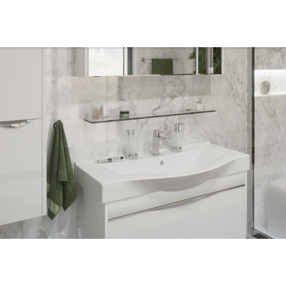 Стеклянная полка Stworki Glass 90 см 3GW260TTKK000 - фото 5