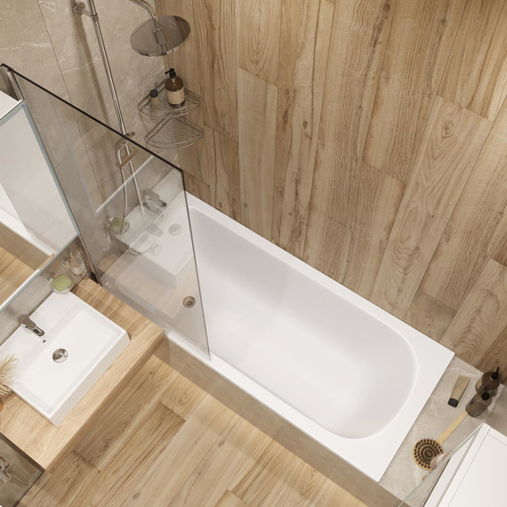 Шторка для ванны Stworki Стокгольм 70x150 см 3GW243TTKK000 (стекло 8 мм) хром/прозрачное - фото 3