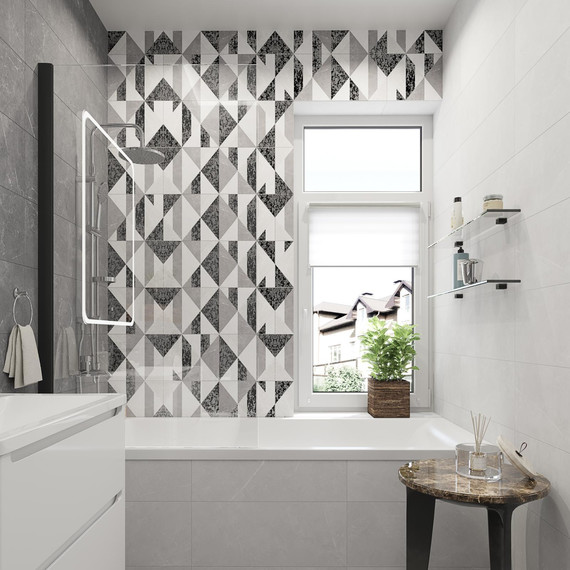 Шторка для ванны Stworki Стокгольм 60x150 см 3GW250TTKK000 (стекло 8 мм) чёрный/прозрачное - фото 3