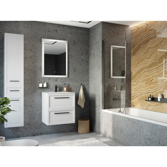 Шторка для ванны Stworki Стокгольм 60x150 см 3GW250TTKK000 (стекло 8 мм) чёрный/прозрачное - фото 6