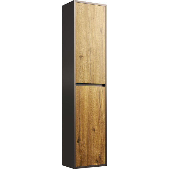 Пенал подвесной Stworki Кронборг 1A262303KB5A0, серый/тёмное дерево - фото 4