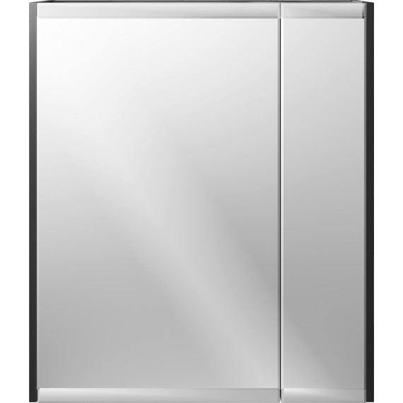 Зеркало-шкаф Stworki Кронборг 70 см 1A262002KB820, чёрный/серый - фото 6