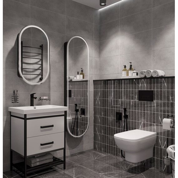 Пенал подвесной Stworki Мальмё МВК076, чёрный - фото 9