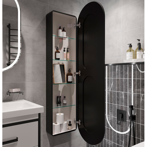 Пенал подвесной Stworki Мальмё МВК076, чёрный - фото 14