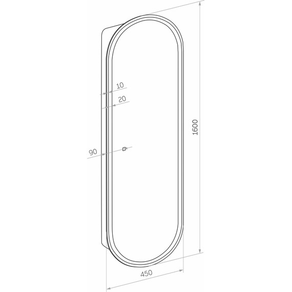 Пенал подвесной Stworki Мальмё МВК076, чёрный - фото 2