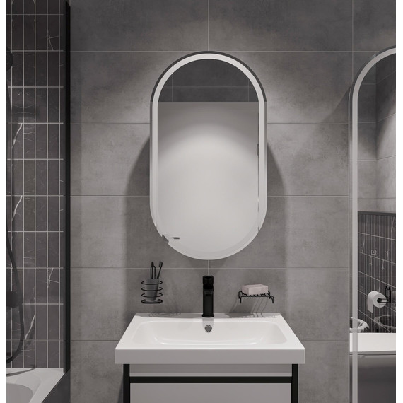 Зеркало-шкаф Stworki Мальмё 45 см МВК074, белый - фото 10