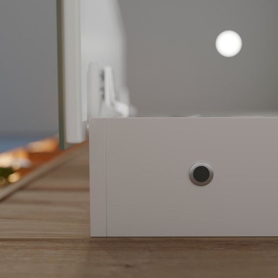 Зеркало-шкаф Stworki Стокгольм 80 см МВК082, белый - фото 17