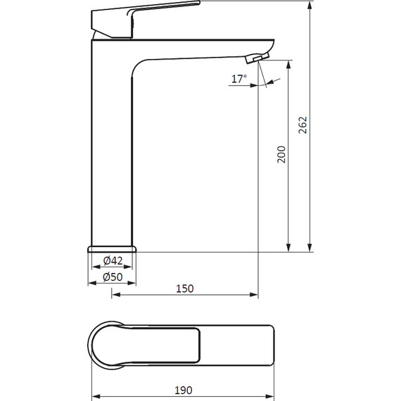 Смеситель для раковины высокий Stworki Хельсинки HFHS02200 - фото 