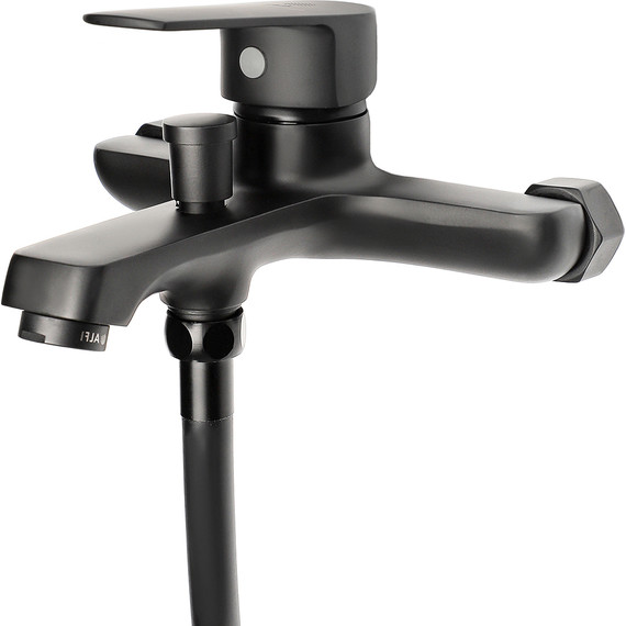 Смеситель для ванны Stworki Орхус OR-02b, чёрный - фото 6