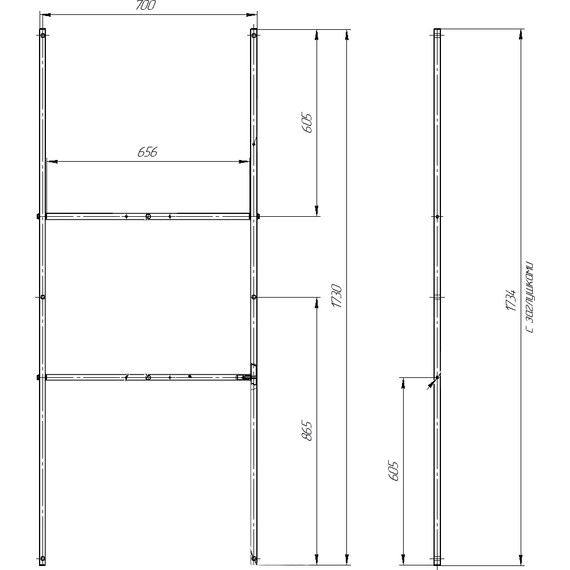 Ванна акриловая Stworki Эстерсунд 180x75 см 565411 с ножками - фото 3