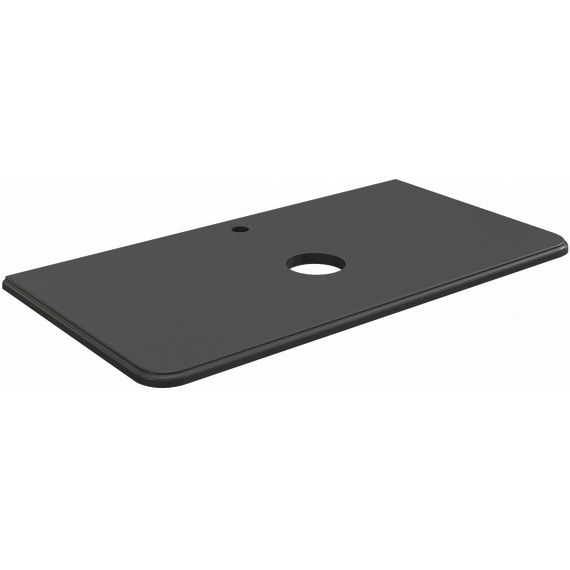 Тумба подвесная с раковиной и столешницей Stworki Молде 95 см 579550, чёрный - фото 17