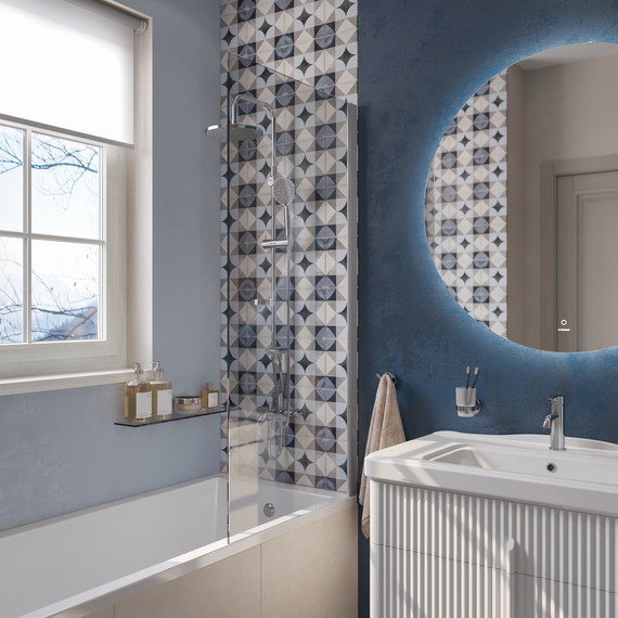 Тумба подвесная с раковиной Stworki Молде 95 см 579358, белый - фото 9