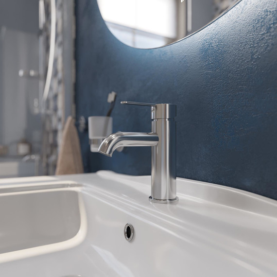 Тумба подвесная с раковиной Stworki Молде 95 см 579358, белый - фото 12