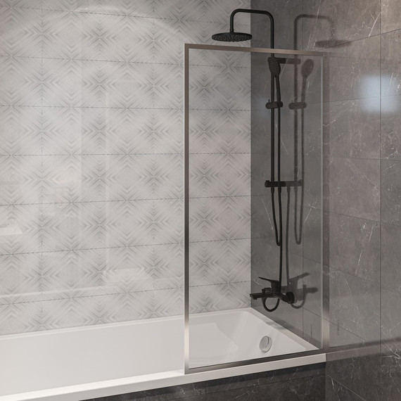 Шторка для ванны Stworki Карлстад 70x140 см MV-KA-70-CR (стекло 8 мм) хром/прозрачное - фото 5