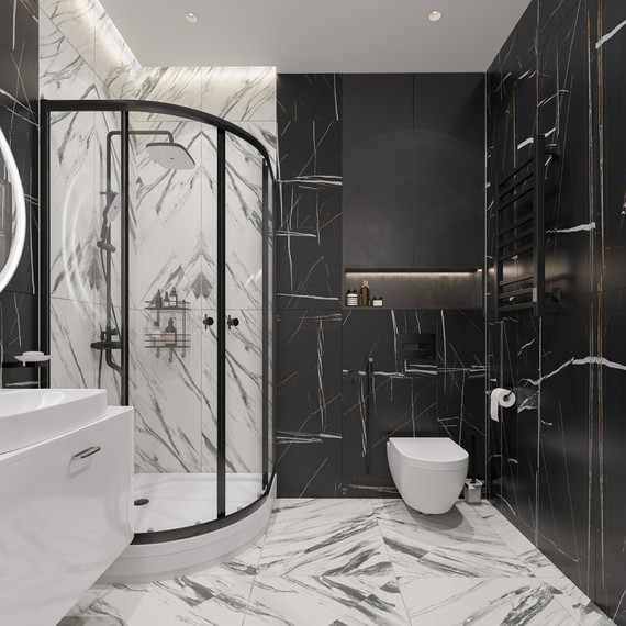 Душевая стойка Stworki Мосс FT13196OBD, чёрный - фото 6