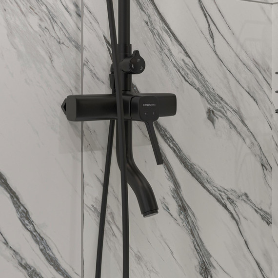 Душевая стойка Stworki Мосс FT13196OBD, чёрный - фото 8