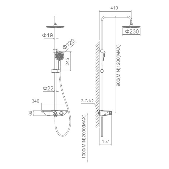 Душевая стойка Stworki Стокгольм FT13650 - фото 2