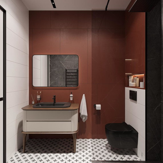 Душевая перегородка Stworki Берген 80 cм MV-BE-80-BL (стекло 8 мм) чёрный/прозрачное - фото 9