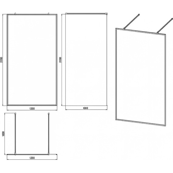Душевая перегородка Stworki Хельсинки 120 cм MV-XE-120-CR (стекло 8 мм) хром/прозрачное - фото 2