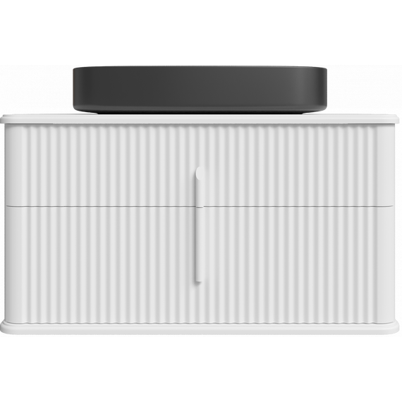 Тумба подвесная с раковиной и столешницей Stworki Молде 95 см 591340, белый - фото 8