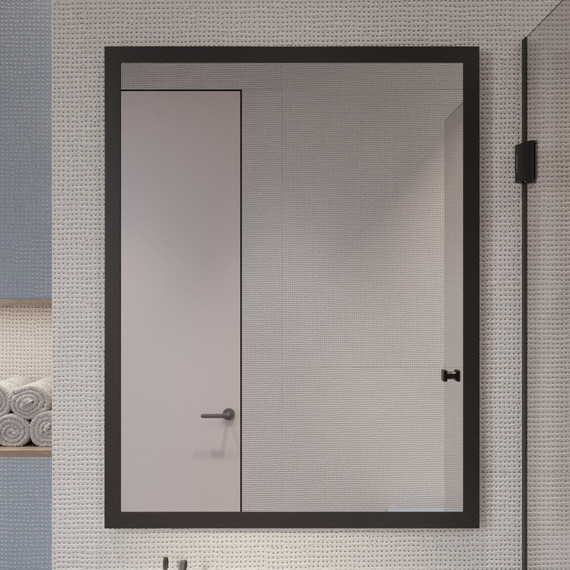 Зеркало Stworki Брамминг 70 см ФР-00002467, чёрный - фото 5